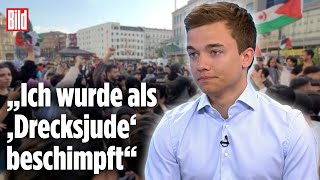 Offener Judenhass bei Demo HassMob greift BILDReporter an  Berlin [upl. by Ahsekim]