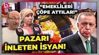 ZAM ÜSTÜNE ZAM Emekli vatandaşın semt pazarındaki isyanı pazarı inletti quotEmeklileri çöpe attılarquot [upl. by Eelarol]