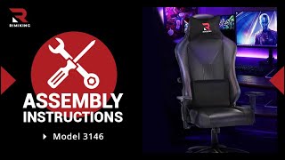 Assembly Instructions of RIMIKING Gaming Chair RIMI3146 [upl. by Brass992]