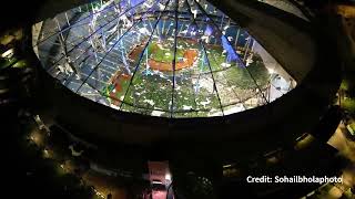 Drone Video Shows Damage To Tropicana Field [upl. by Naomi]