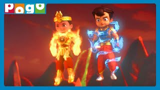 Do Ka Dum 👊 Duniya in Danger😱  Chhota Bheem and Little Singham  Cartoon for Kids  Only on POGO [upl. by Nyrok]