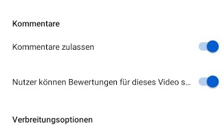 YouTube Kommentare aktivieren oder deaktivieren auf dem Handy [upl. by Byram]