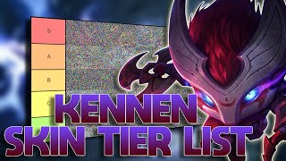 TIER LIST DAS SKINS DO KENNEN MUITO RAIO [upl. by Kristianson]