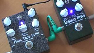 Wampler Pedals Ecstasy Drive and Faux Tape Echo no talk all rawk edit [upl. by Gibrian]