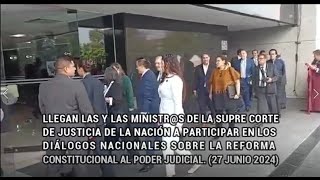 INICIAN LOS DIÁLOGOS NACIONALES SOBRE LA REF CONSTITUCIONAL AL PODER JUDICIAL CON MINISTRS DE SCJN [upl. by Asiruam]