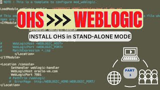 Integrate OHS and Weblogic 12c Part 1  Install OHS in Standalone Mode oracle http server [upl. by Clea]