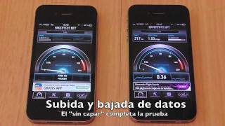 Comparativa velocidad Yoigo al superar los 500MB en tarifa internet para llevar [upl. by Nyloc132]