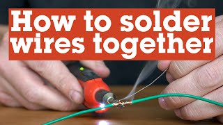 How to solder two wires together  Crutchfield [upl. by Arateehc]