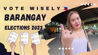 I VOTED for the BARANGAY ELECTION 2023🇵🇭 [upl. by Yolande345]