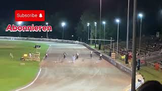 Vechta Langbahn U23 WM Heat 14 Sturz Crash Tino Bouin [upl. by Yeldah]