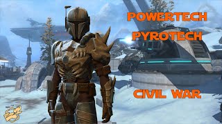 SWTOR  PvP  Powertech Pyrotech  Civil War [upl. by Kam]