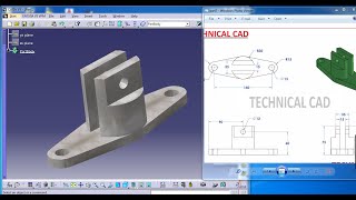 design a mechanical part on catia v5 in simple way [upl. by Torbert]