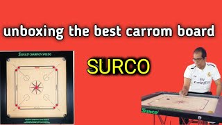 Presenting SURCO Carrom board by SURCO Carrom manufacturers Unboxing review SSCA [upl. by Calvin]