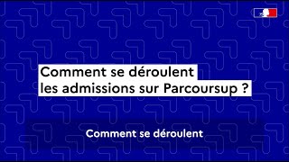 Parcoursup 2024  comment se déroule la phase d’admission [upl. by Emsmus498]