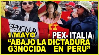 A LOS MARTIRES DE LA DEMOCRCIA EN PERÚ PERUANOS EN ITALIA 1ERO DE MAYO [upl. by Stromberg]