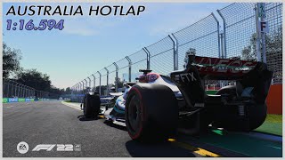 F1 22 Australia Hotlap TT 116594 4K [upl. by Hairu]