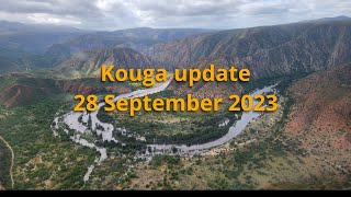 Kouga dam update 28 September 2023 dam level reach 79 and is expected reach overflow level [upl. by Florance]