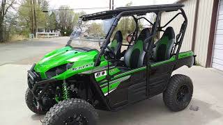 2018 Teryx 4 30quot BFG KM2 tires ProBox top and much more [upl. by Aidnyl]