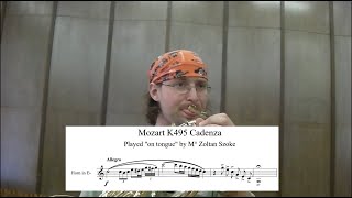 Cadenza Mozart k495  concerto n4 Mozart  Zoltán Szőke [upl. by Allerie]