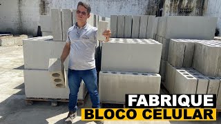 Aprenda a fabricar blocos de concreto celular [upl. by Ecyac]