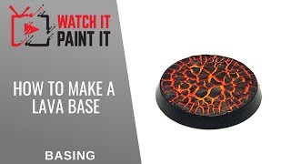 How to paint lava bases for miniatures [upl. by Orestes]