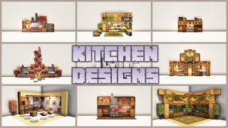 Minecraft 8 Kitchen Design Ideas [upl. by Neerual]