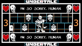 Undertale Hard mode  Episode 3 Final Bonetrousle [upl. by Cormick]