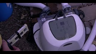 Intex Pool Tips  Saltwater System Quick Cleaning amp Maintenance [upl. by Sirrep]