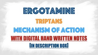 Ergotamine and Triptans mechanism of action in migraine attack [upl. by Ennaylloh]