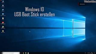 Windows 10 USB Boot Stick erstellen [upl. by Gunzburg]