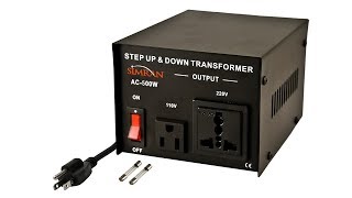 110 to 220 StepUp transformer Review [upl. by Laughlin16]