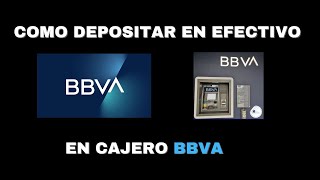 Como depositar dinero en cajeros automáticos Bancomer BBVA Número de cuenta  2024 [upl. by Zuleika]