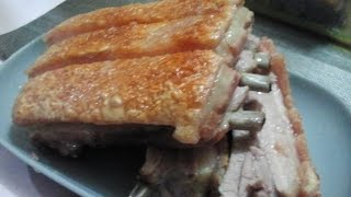 Oven baked lechon kawali crispy ribs [upl. by Igiul]