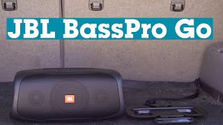 JBL BassPro Go powered subwoofer and Bluetooth speaker  Crutchfield [upl. by Dannica]