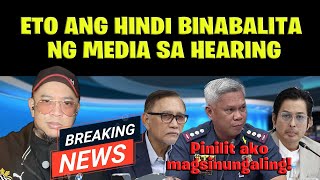 ETO ANG HINDI BINABALITA NG MEDIA SA HEARING [upl. by Levinson]