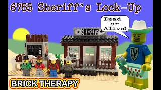 Vintage LEGO Western set 6755 Sheriffs Lock Up  Build and Review [upl. by Fillbert798]