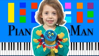 CBeebies  Woolly and Tig Theme Song Slow Easy Medium Piano Tutorial 4K [upl. by Ahola]