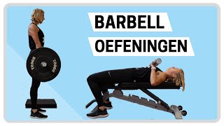 Barbell workout  5 barbell oefeningen voor beginners [upl. by Timofei]