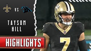 Taysom Hill Every Run vs Panthers  Week 2 Highlights [upl. by Coopersmith]