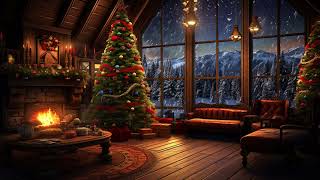 Beautiful Christmas Ambience  Relaxing Christmas Music Fireplace [upl. by Aniar]