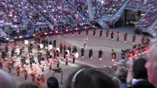 Edinburgh Tattoo 2013  Massed Pipes and Drums [upl. by Sirk]