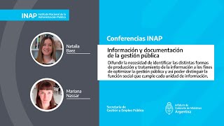 Información y documentación de la gestión pública [upl. by Tsui]