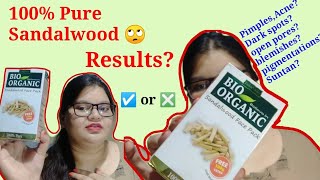 Sandalwood face pack  100 Pure really  Indus valley  Bio Organic  Demoreview  Beauty Petals [upl. by Dranreb]