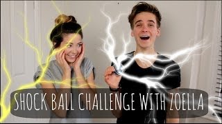 Shock Ball Challenge With Zoella  ThatcherJoe [upl. by Yehudi]