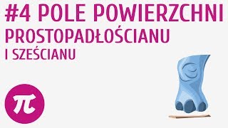 Pole powierzchni prostopadłościanu i sześcianu 4  Figury przestrzenne  wprowadzenie [upl. by Esyak]