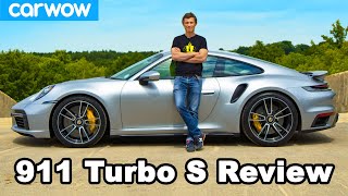 Porsche 911 Turbo S 2021 review  see how quick it REALLY is to 60mph [upl. by Riay]