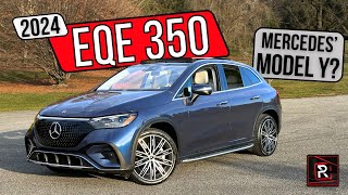 The 2024 MercedesBenz EQE 350 4Matic Is A Posh amp Pricey Midsize Electric SUV [upl. by Lamond473]