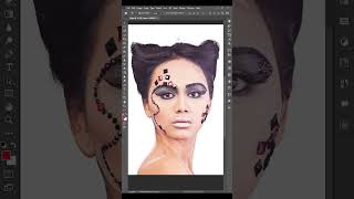 Make slim a fat face in photoshop  photoshop tutorial shorts [upl. by Anal]