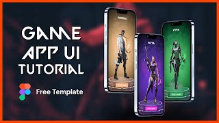 Game UI Design in Figma tutorial  Free Figma file  Vizon [upl. by Georgianna939]