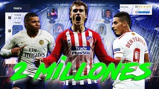 FIFA 19  PLANTILLA FRANCIA TOP 2 MILLONES DE MONEDAS [upl. by Cohette]